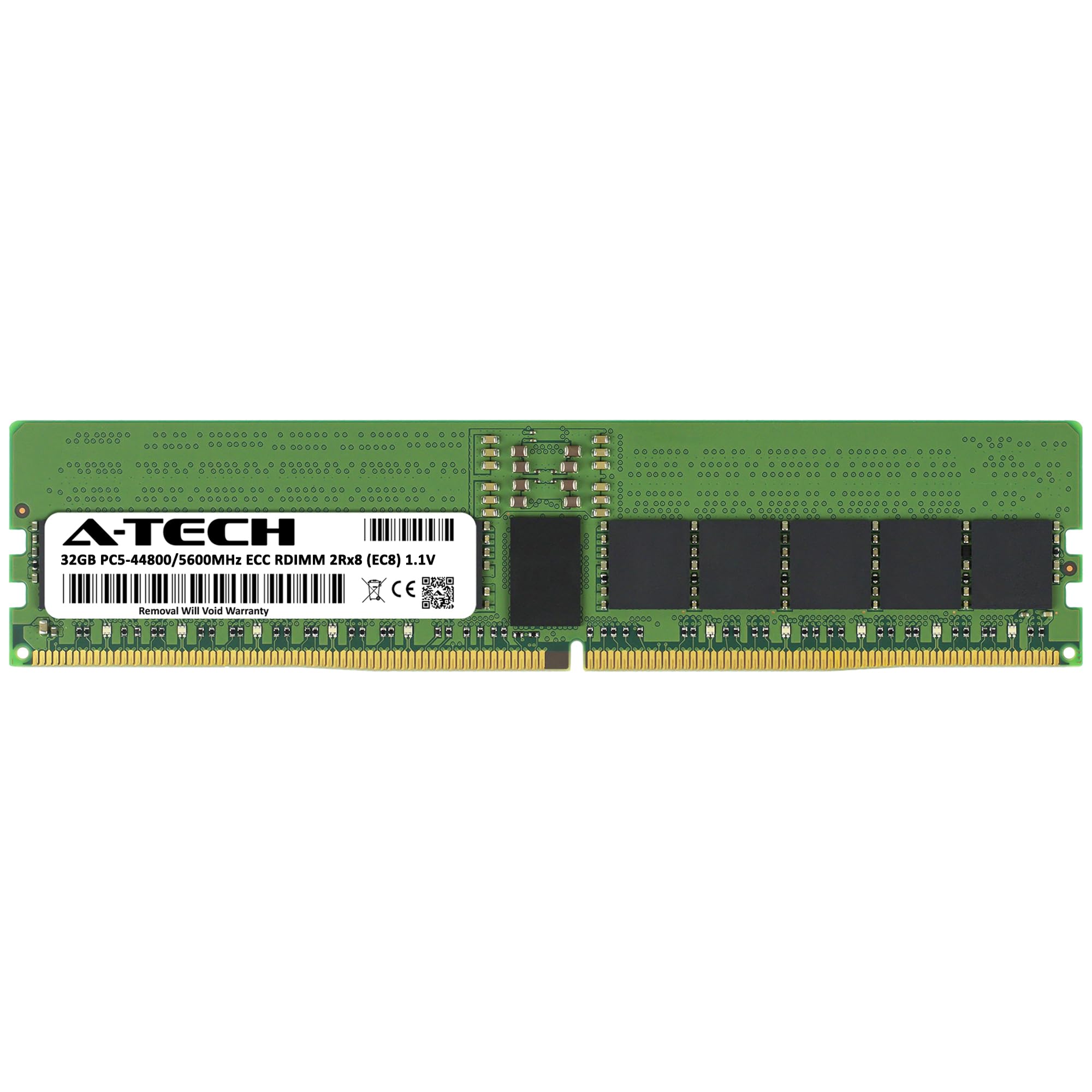 A-Tech 32GB DDR5 5600MHz PC5-44800 ECC RDIMM 2Rx8 (EC8 10x4) Dual